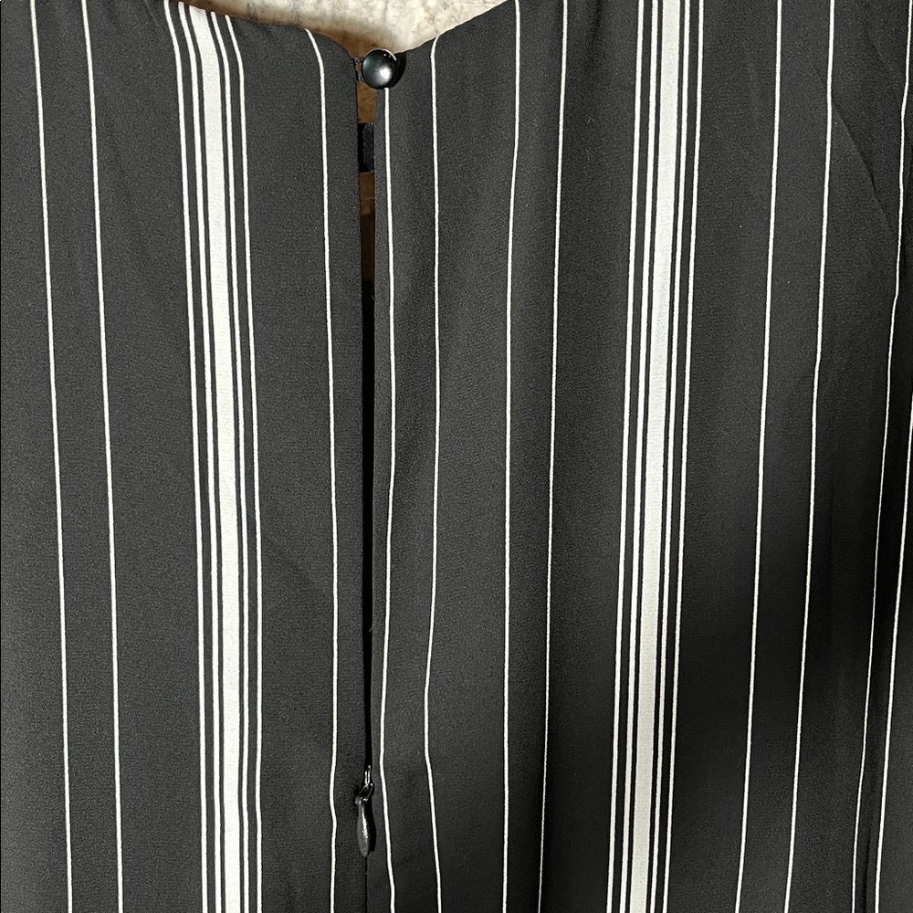 💥HP💥LEITH Wide Leg Stripe Jumpsuit – Women’s Medium — Black/White - Picture 7 of 8